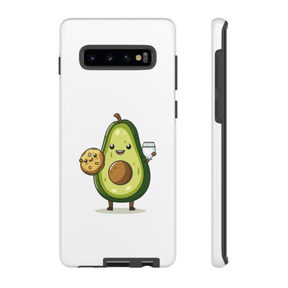 Tough Cases with Cute avocado cartoon character for iPhone, Samsung, and Google case