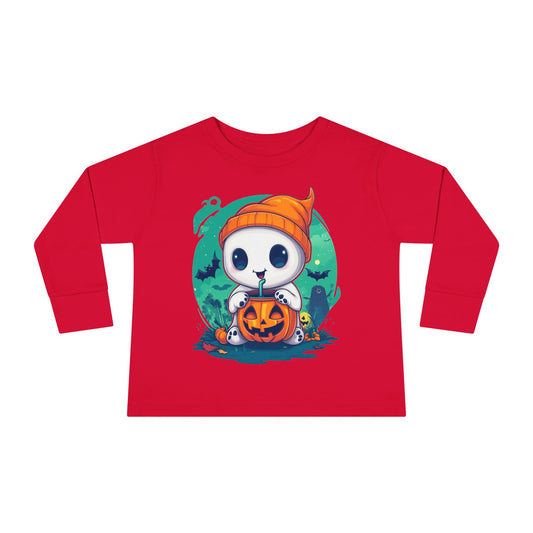 Toddler Long Sleeve Tee - Cute Halloween Design - Soft & Cozy Toddler Shirt