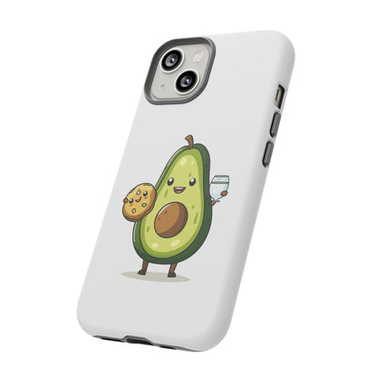 Tough Cases with Cute avocado cartoon character for iPhone, Samsung, and Google case