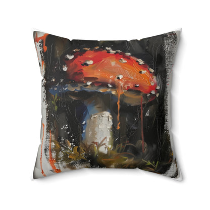 Square Oil colored Mushroom Cushion
