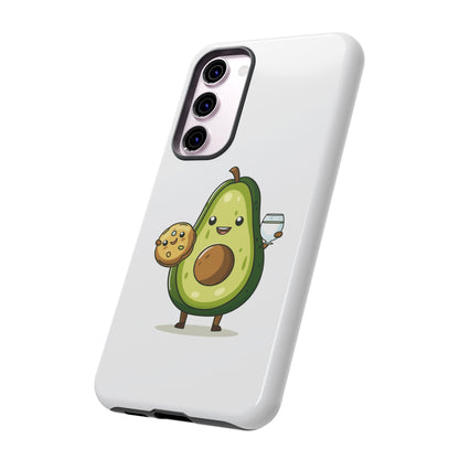 Tough Cases with Cute avocado cartoon character for iPhone, Samsung, and Google case