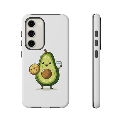 Tough Cases with Cute avocado cartoon character for iPhone, Samsung, and Google case