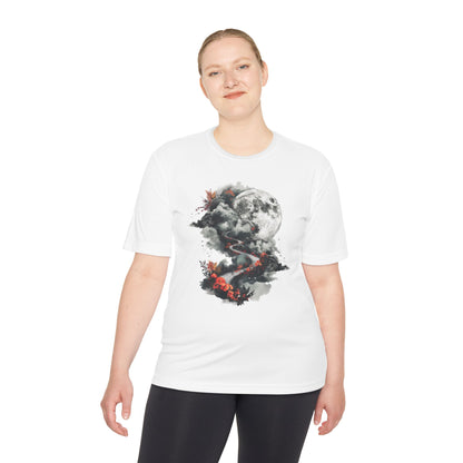 Unisex Moisture Wicking Tee - Beautiful Road Going up to Space T-shirt