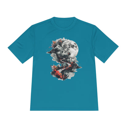 Unisex Moisture Wicking Tee - Beautiful Road Going up to Space T-shirt