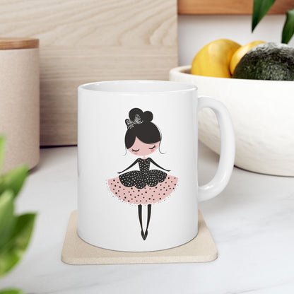 Ballerina Dreams Ceramic Mug, (11oz, 15oz) - Ballerina Cup