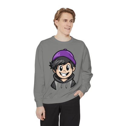 Unisex Garment-Dyed Sweatshirt - Happy Vibes