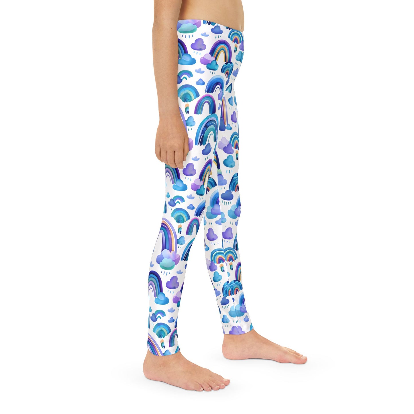 Rainbow Radiance: Youth Full-Length Leggings