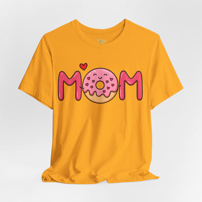 Mom Donut Tee - Lightweight Fabric T-shirt - Mother's Day Gift - Birthday Gift - Funny Gift - Donut Lover Gift