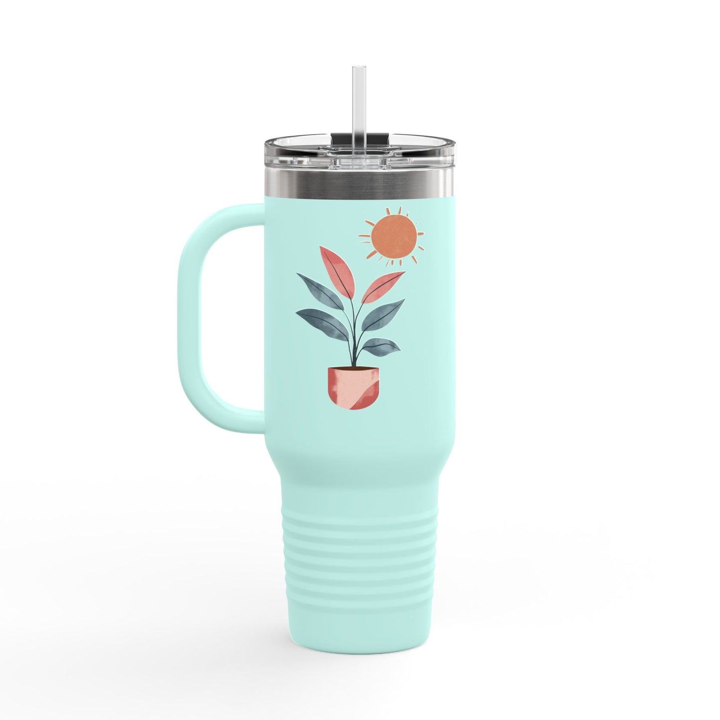 Insulated Travel Mug, 40oz - Peaceful Bloom Insulated Mug