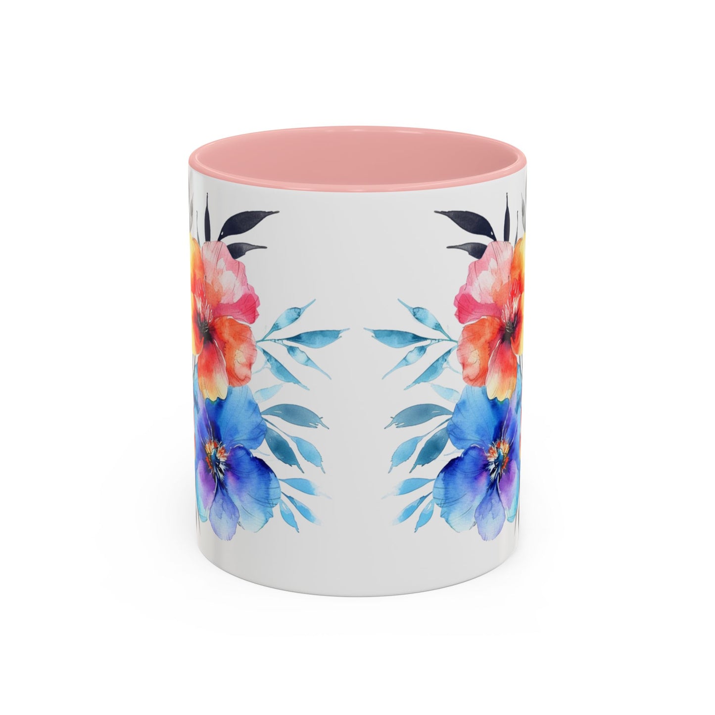 Oil colored  Wildflowers Accent Coffee Mug,  (11oz, 15oz)