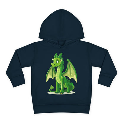 Toddler Pullover Fleece Hoodie - Cute Cartoon Dragon Design Hoodie