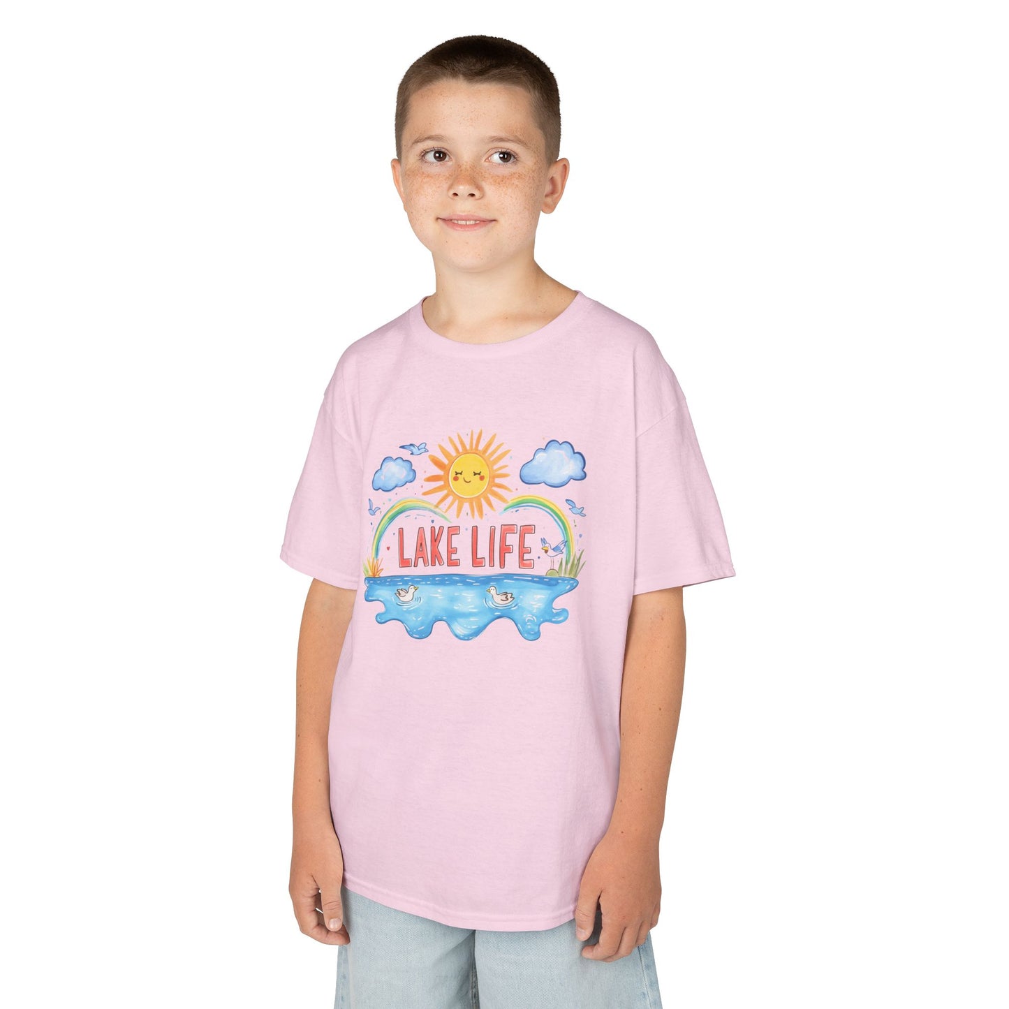Kids Lake Life Tee - Fun and Playful Summer Shirt for Outdoor Adventures