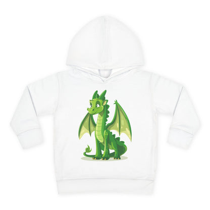 Toddler Pullover Fleece Hoodie - Cute Cartoon Dragon Design Hoodie