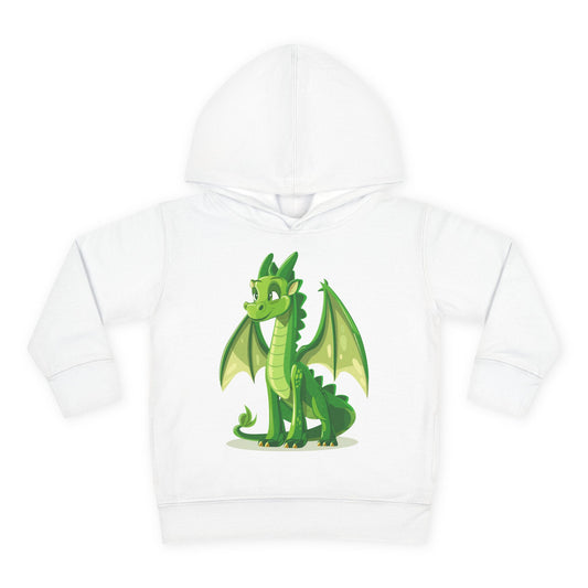 Toddler Pullover Fleece Hoodie - Cute Cartoon Dragon Design Hoodie