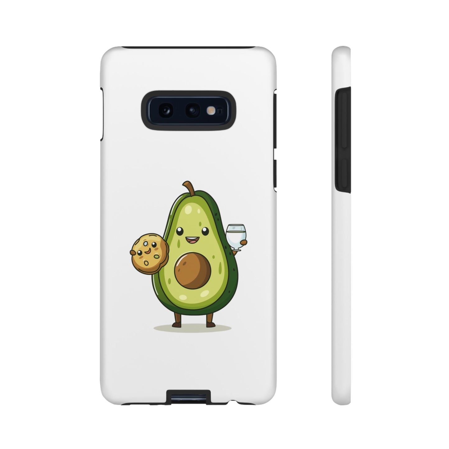 Tough Cases with Cute avocado cartoon character for iPhone, Samsung, and Google case