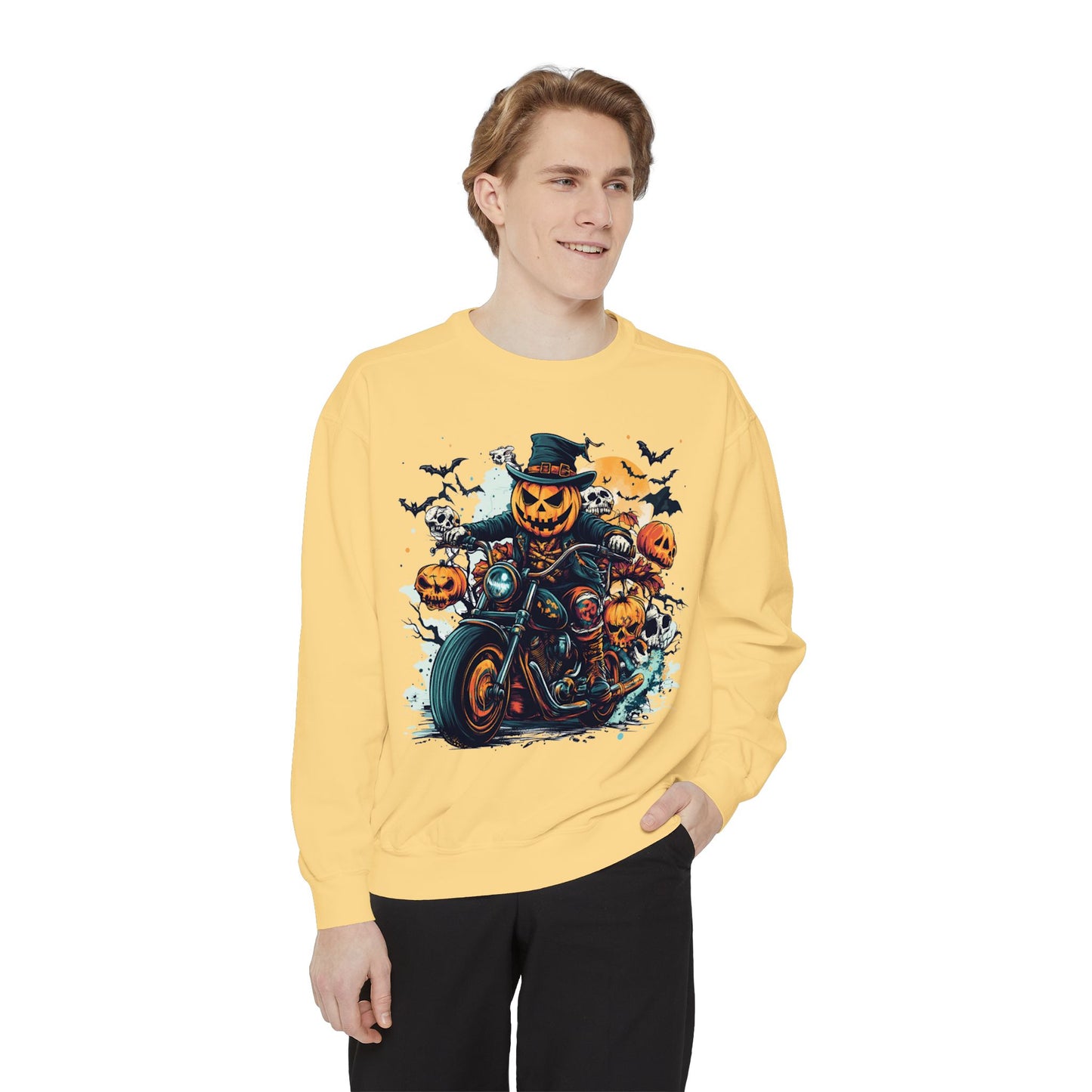 Cool & Spooky Unisex Garment-Dyed Sweatshirt