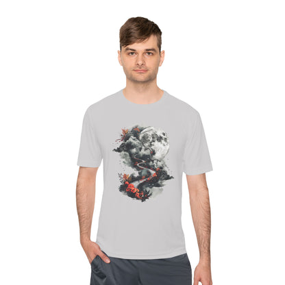 Unisex Moisture Wicking Tee - Beautiful Road Going up to Space T-shirt