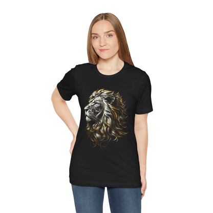 Regal Gold Lion 3D T-Shirt - Lion Tee