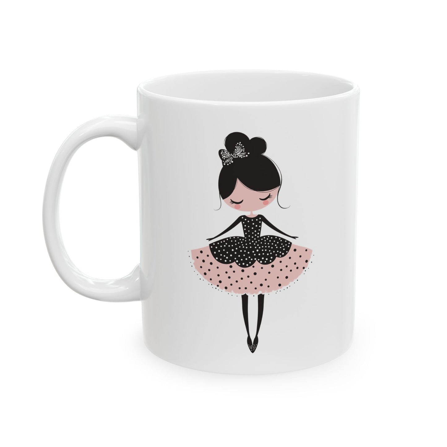 Ballerina Dreams Ceramic Mug, (11oz, 15oz) - Ballerina Cup