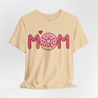 Mom Donut Tee - Lightweight Fabric T-shirt - Mother's Day Gift - Birthday Gift - Funny Gift - Donut Lover Gift
