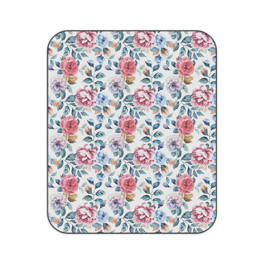 Floral Picnic Blanket - Soft and Stylish Outdoor Essential for Summer Gatherings