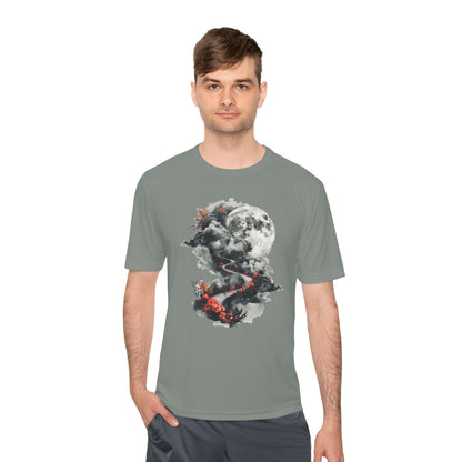 Unisex Moisture Wicking Tee - Beautiful Road Going up to Space T-shirt