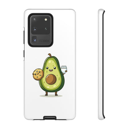 Tough Cases with Cute avocado cartoon character for iPhone, Samsung, and Google case