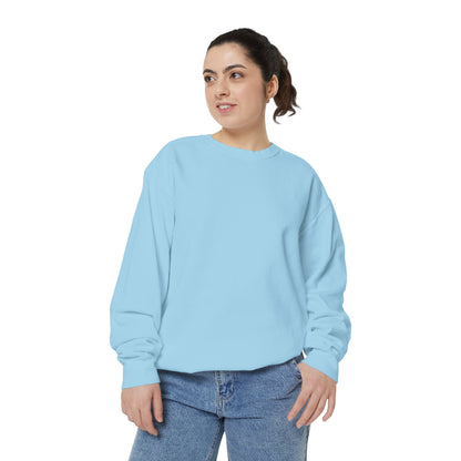 Butterfly Design Unisex Garment-Dyed Sweatshirt - Butterfly Sweatshirt