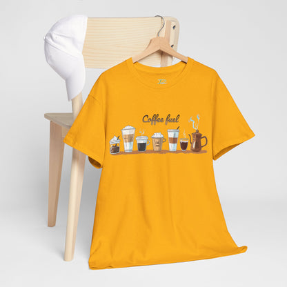 Coffee Cups T-shirt - Unisex Heavy Cotton Tee