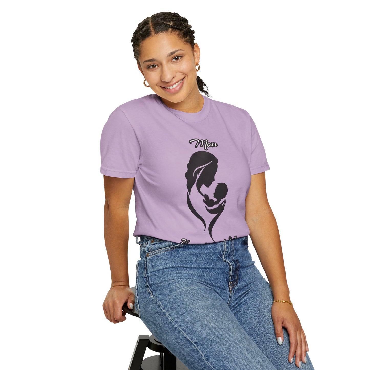 Garment-Dyed T-shirt - Mom's Unconditional Love Design