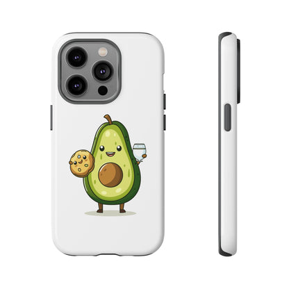 Tough Cases with Cute avocado cartoon character for iPhone, Samsung, and Google case