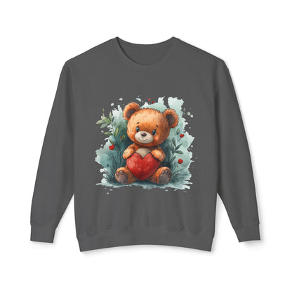 Teddy Bear Unisex Lightweight Crewneck Sweatshirt