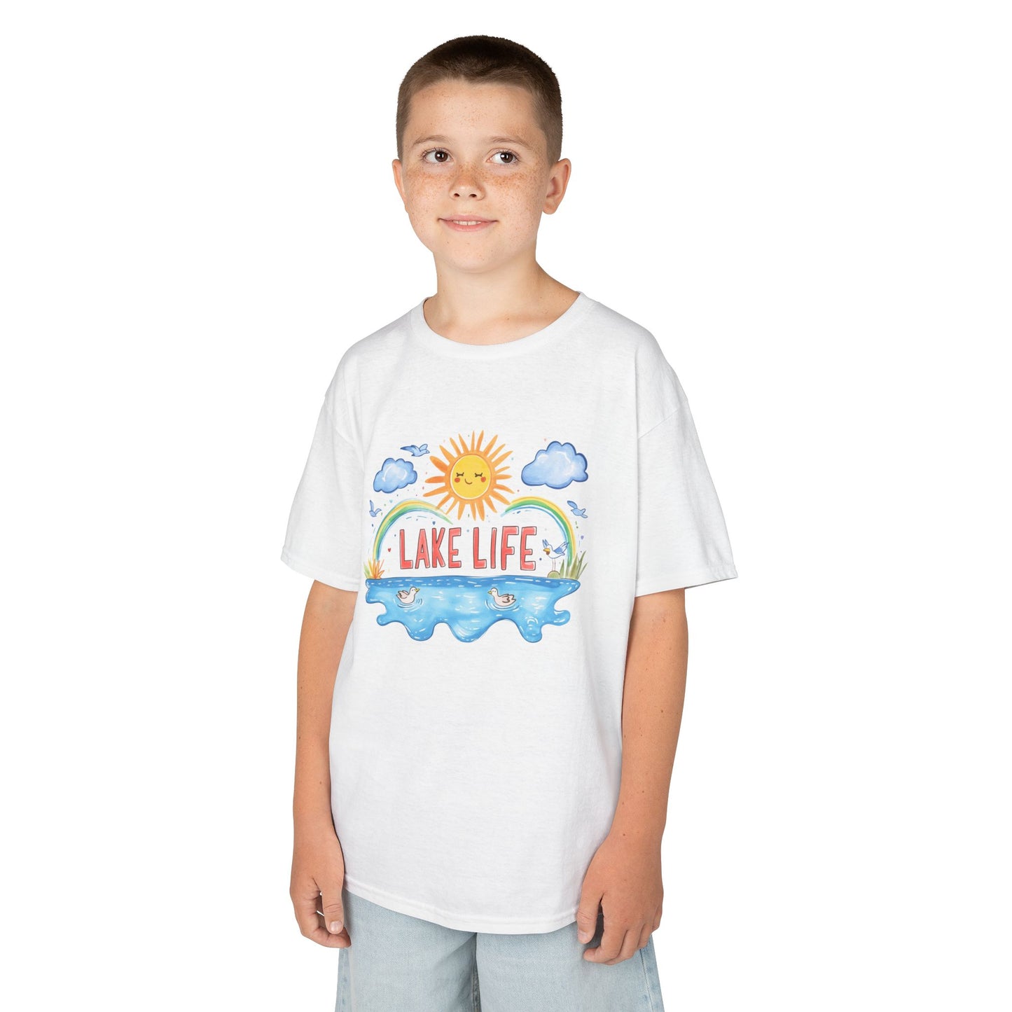 Kids Lake Life Tee - Fun and Playful Summer Shirt for Outdoor Adventures