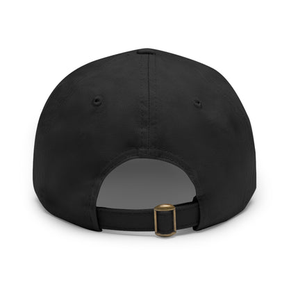 Lion Design Dad Hat with Leather Patch – Stylish Casual Hat for Animal Lovers