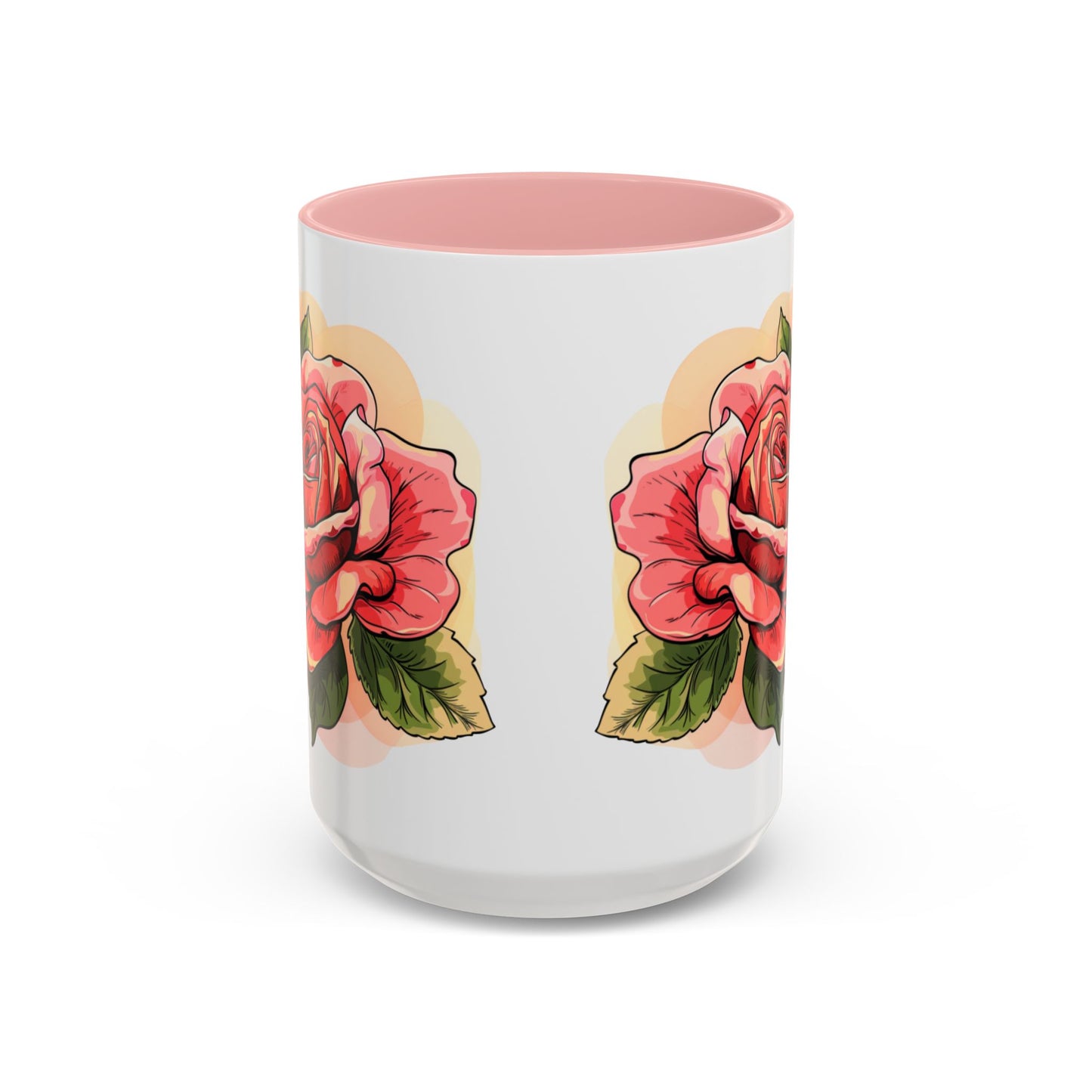 Elegant Floral Accent Coffee Mug - Perfect Gift for Garden Lovers