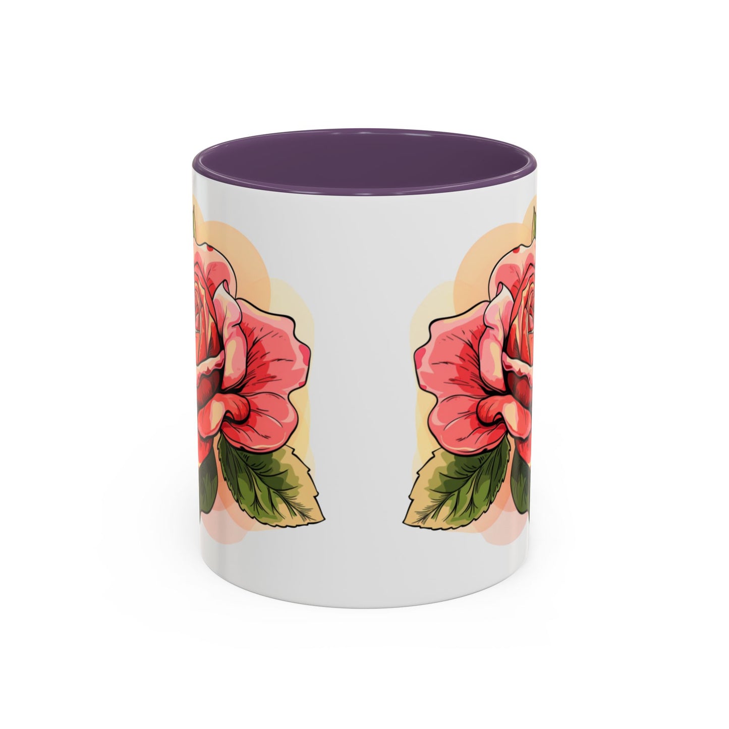 Elegant Floral Accent Coffee Mug - Perfect Gift for Garden Lovers