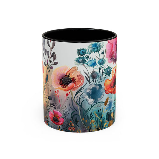 Accent Watercolor Coffee Mug, (11, 15oz)