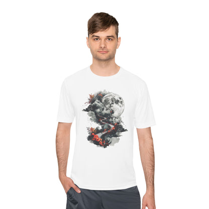 Unisex Moisture Wicking Tee - Beautiful Road Going up to Space T-shirt