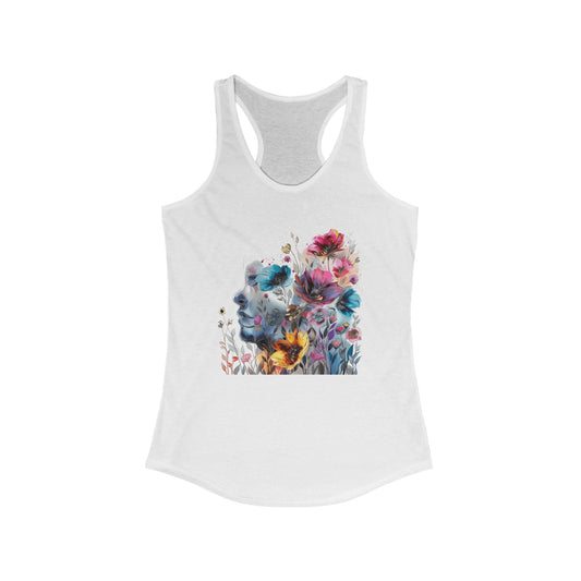 Watercolor Women's Ideal Racerback Tank - Attractive Colorful Miniature Racerback Tank Top - Summer Top