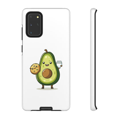 Tough Cases with Cute avocado cartoon character for iPhone, Samsung, and Google case