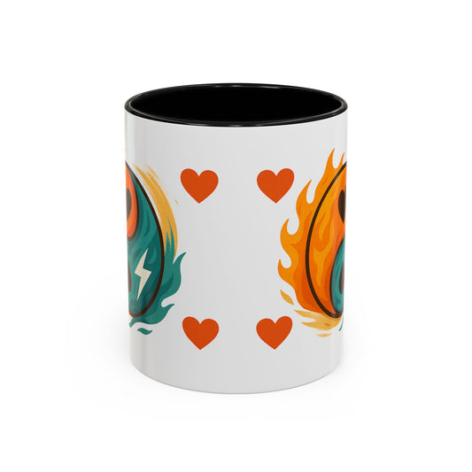 Bold Yin Yang Accent Coffee Mug – 11oz & 15oz – Perfect for Coffee Lovers