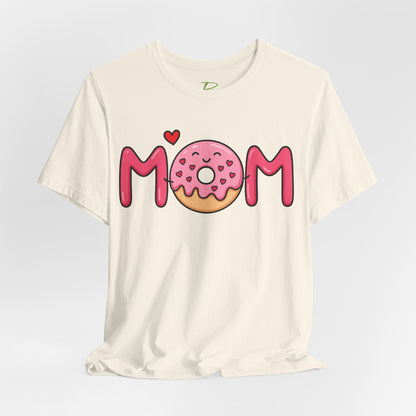 Mom Donut Tee - Lightweight Fabric T-shirt - Mother's Day Gift - Birthday Gift - Funny Gift - Donut Lover Gift