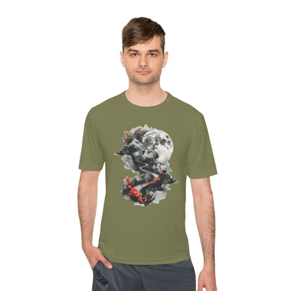 Unisex Moisture Wicking Tee - Beautiful Road Going up to Space T-shirt