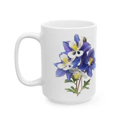 Aquilegias Ceramic Mug, (11oz, 15oz)