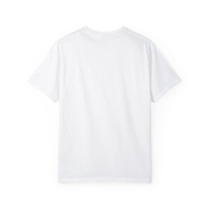 Unisex Garment-Dyed T-shirt - Journey of Heart - Train Tracks Coming out from Heart