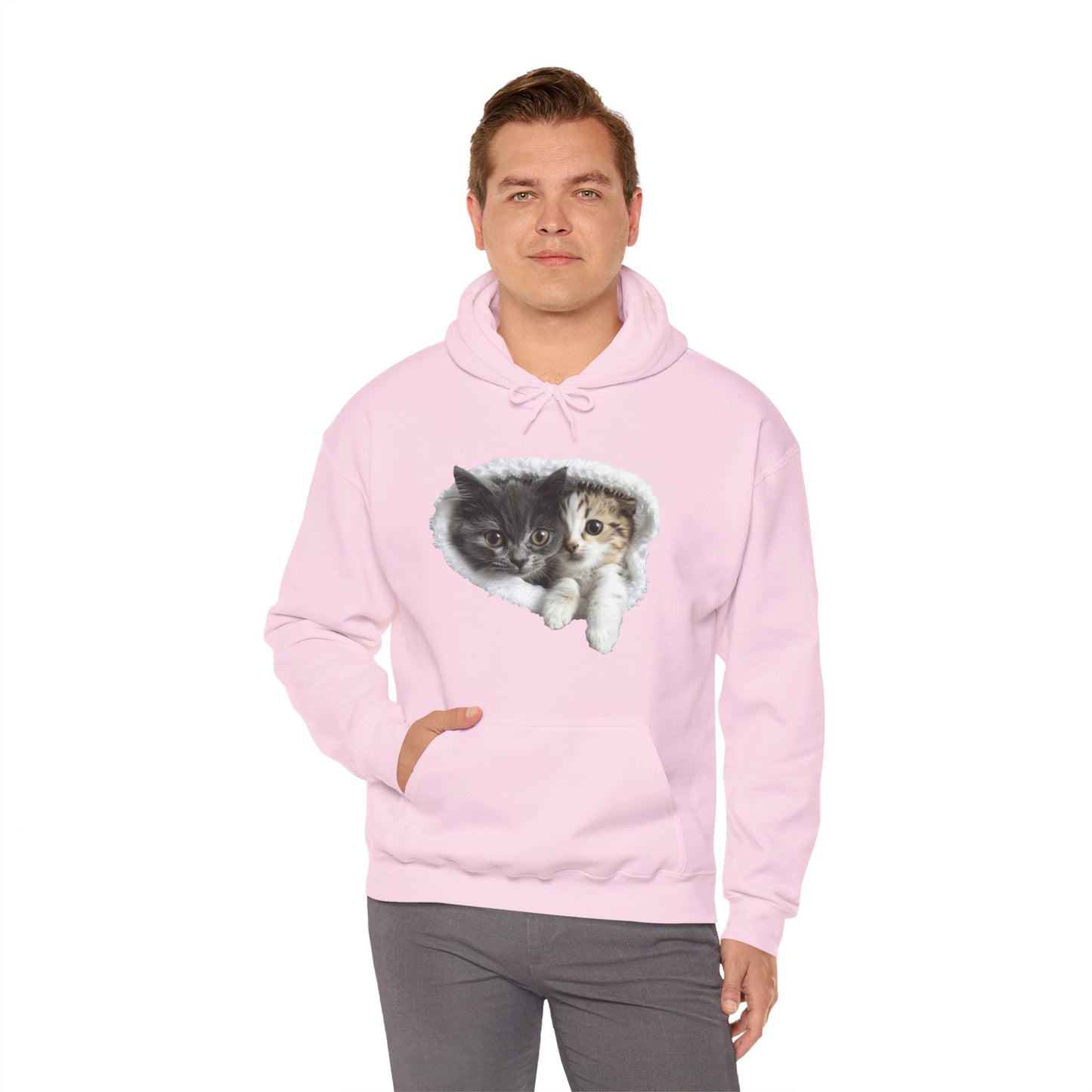 Cute Cat Design for Cat Lovers - Unisex Heavy Blend™ Hooded Sweatshirt