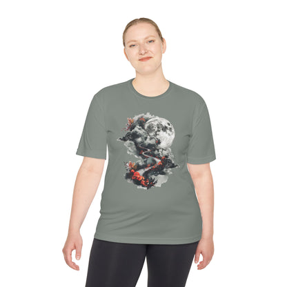 Unisex Moisture Wicking Tee - Beautiful Road Going up to Space T-shirt