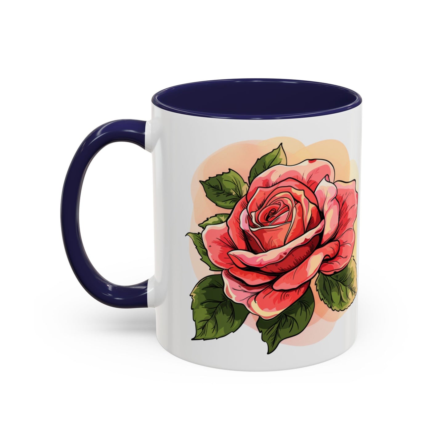 Elegant Floral Accent Coffee Mug - Perfect Gift for Garden Lovers