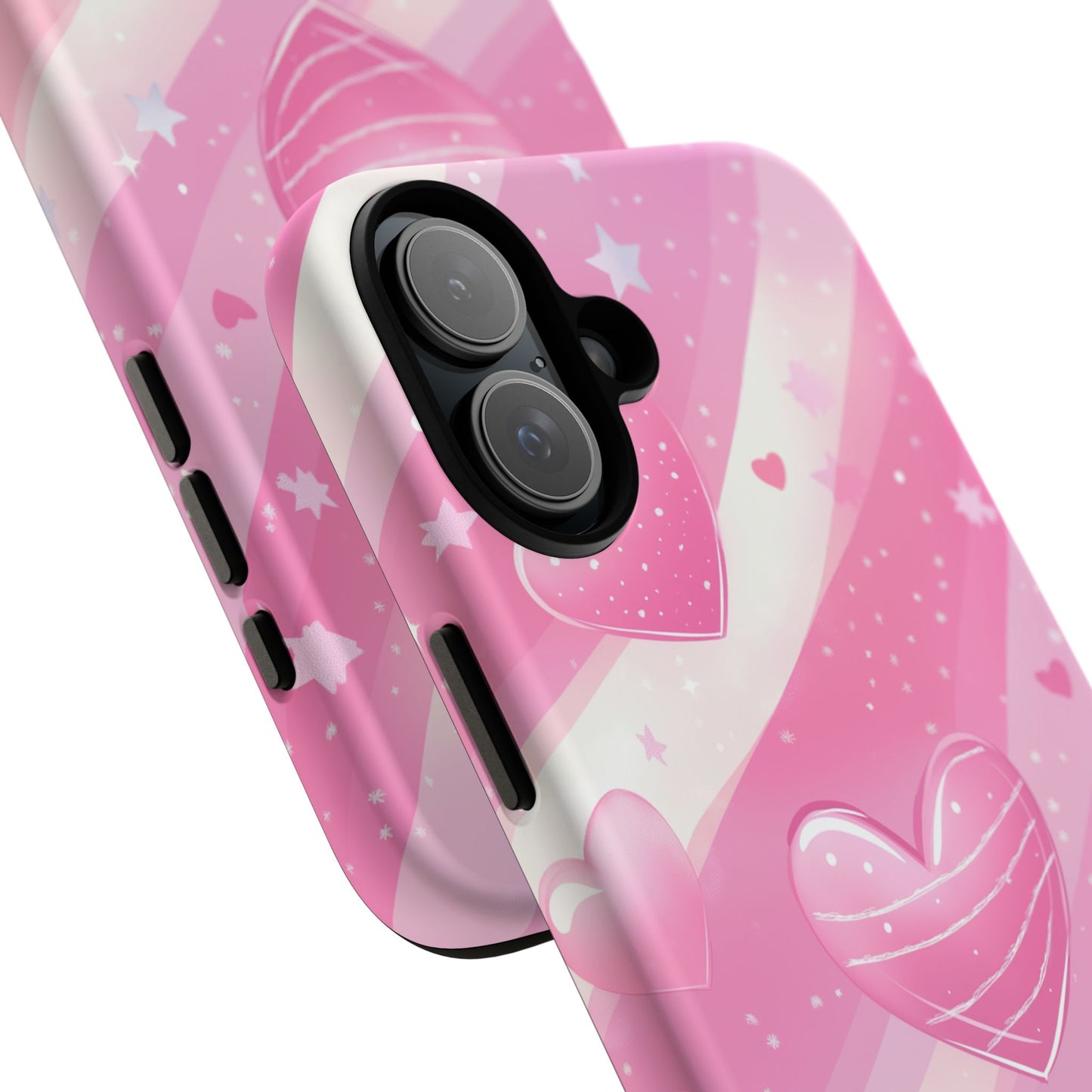 Pink Hearts Phone Case - iPhone, Samsung, and Google case