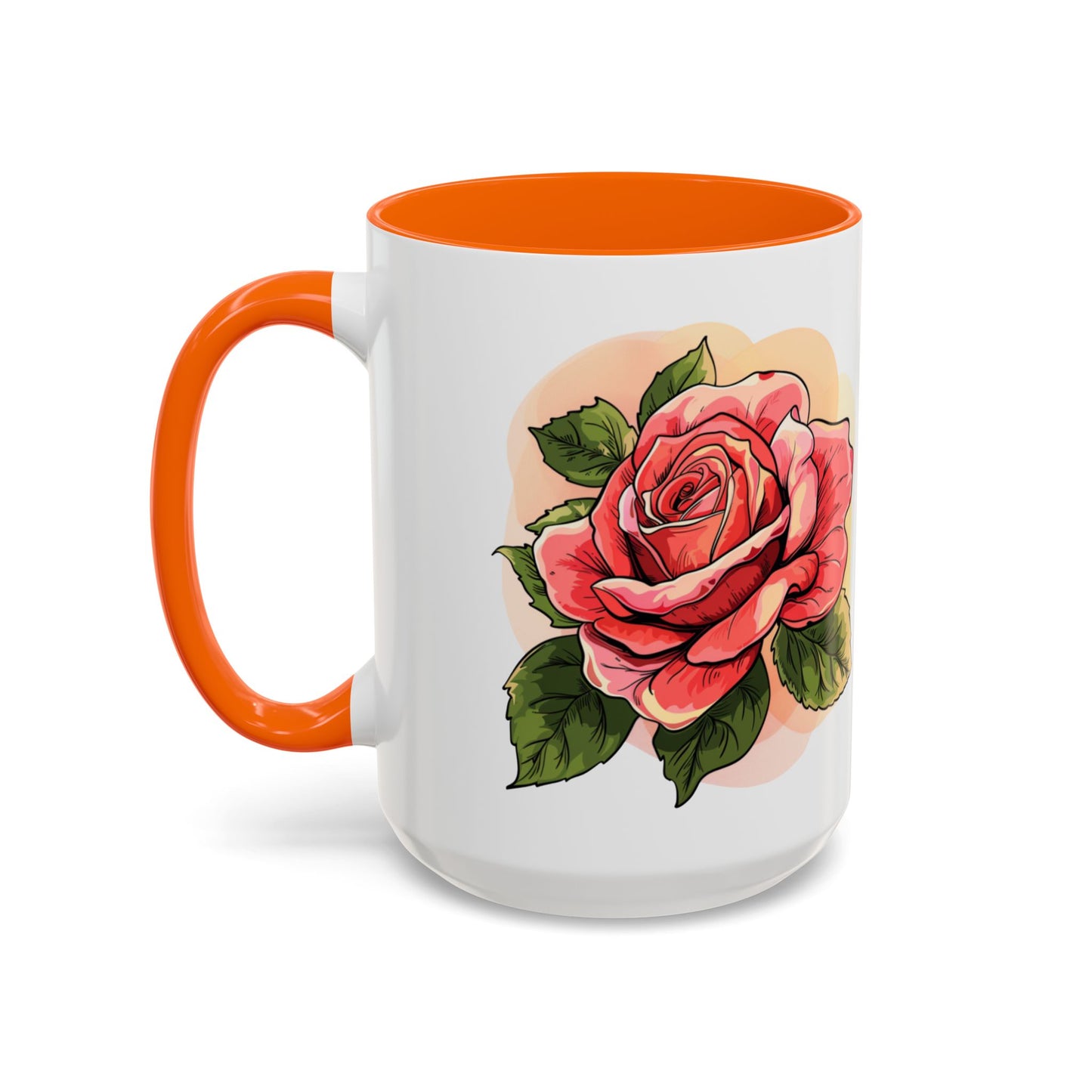 Elegant Floral Accent Coffee Mug - Perfect Gift for Garden Lovers